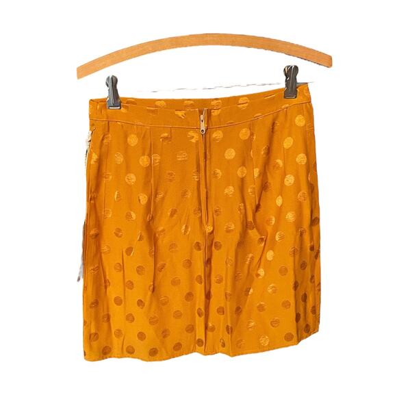 Band of Gypsies Bundy Mini Skirt Gold Size Small‎ Polka Dot Retro NWT - Picture 2 of 8